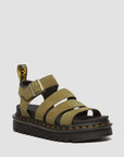 DR MARTEN BLAIRE 3 STRAP SANDAL - MUTED OLIVE