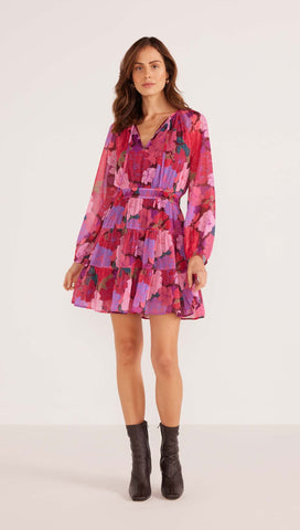 MINKPINK LEXIE LONG SLEEVE MINI DRESS