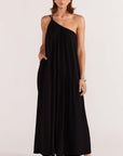 STAPLE THE LABEL EVA ONE SHOULDER MAXI DRESS