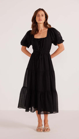 MINKPINK AMY TIERED MIDI DRESS