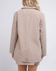 ALL ABOUT EVE SPENCER CHECK BLAZER