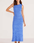 MINK PINK HARPER RIB KNIT MIDI DRESS