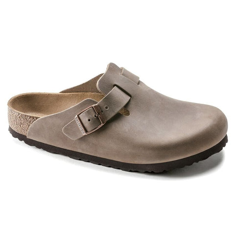 BIRKENSTOCK BOSTON OILED LEATHER - REGULAR - TOBACCO BROWN