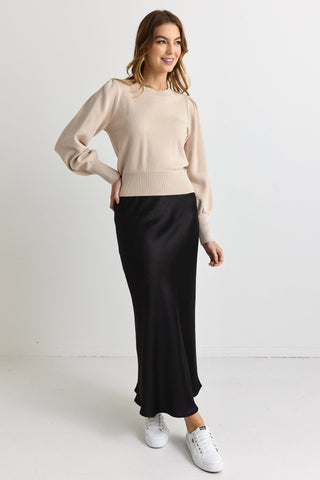 IVY + JACK BELLADONNA POET SLEEVE KNIT JUMPER