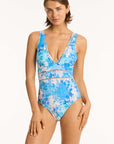 SEA LEVEL DAISYFIELD SPLICED ONE PIECE