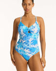 SEA LEVEL DAISYFIELD TIE FRONT DD/E ONE PIECE