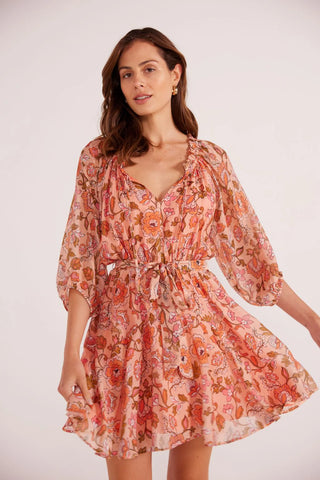 MINKPINK AMELIA PUFF SLEEVE MINI DRESS