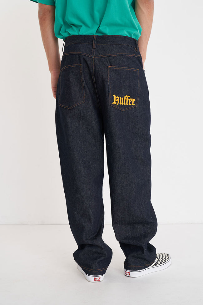 HUFFER BLOCK DENIM EMB PANT/ODLE