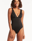 SEA LEVEL FRILL ONE PIECE