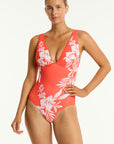 SEA LEVEL ALOHA LONGLINE TRI ONE PIECE