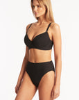 SEA LEVEL SPINNAKER MOULDED UNDERWIRE BRA + SPINNAKER RETRO HIGH WAIST