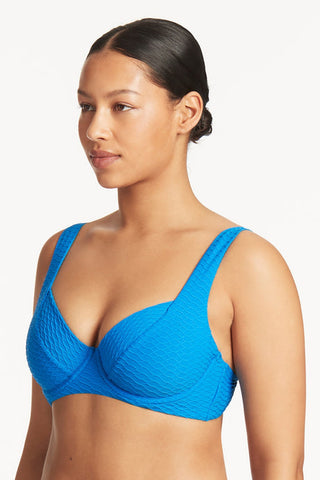 SEA LEVEL HONEYCOMB C/D CUP BRA W UNDERWIRE + HONEYCOMB RETRO HIGHWAIST