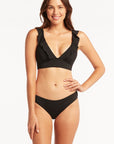 SEA LEVEL FRILL BRA + REGULAR BIKINI PANT