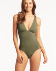 SEA LEVEL ESSENTIALS LONGLINE ONE PIECE