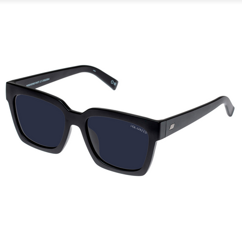 LE SPECS WEEKEND RIOT SUNGLASSES - MATTE BLACK