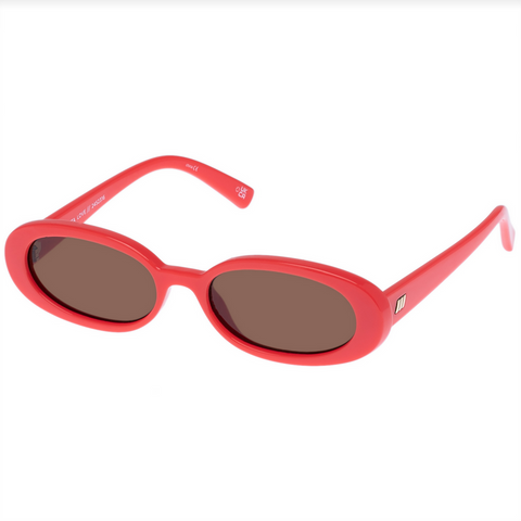 LE SPECS OUTTA LOVE SUNGLASSES - ELECTRIC ORANGE