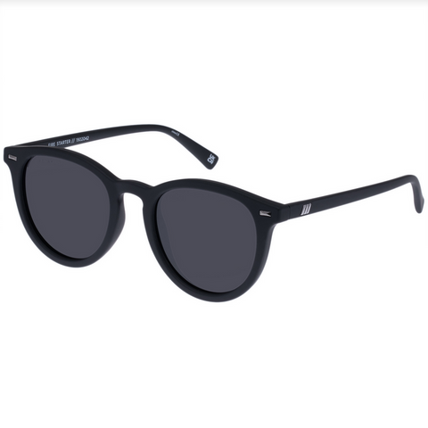 LE SPECS FIRE STARTER SUNGLASSES - BLACK RUBBER