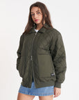 HUFFER QUILTED LONGLINE BOMBER