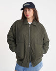 HUFFER QUILTED LONGLINE BOMBER