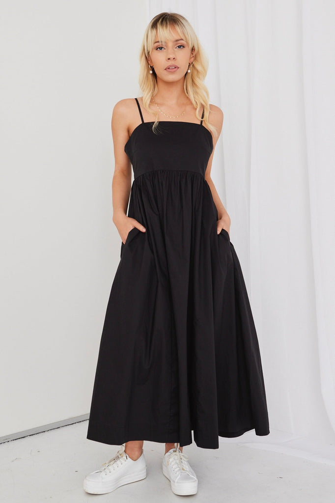 REUNION ZION POPLIN STRAPPY MAXI DRESS – Boutique on Main Street