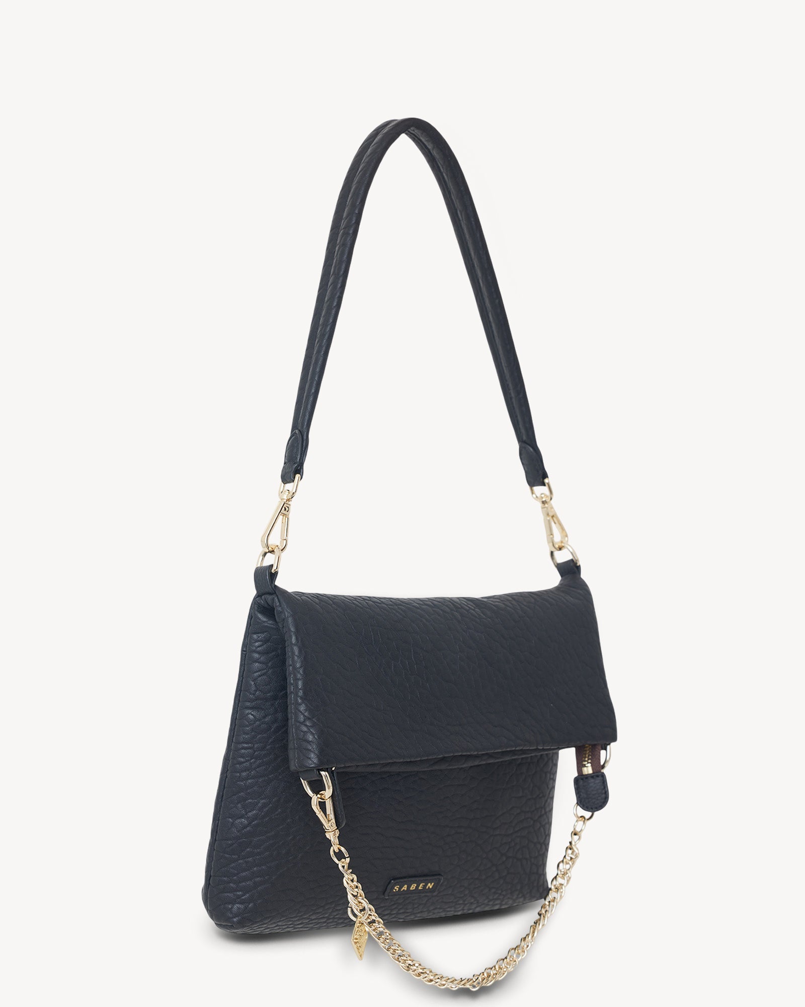 SABEN DARIA SHOULDER BAG - BLACK BUBBLE