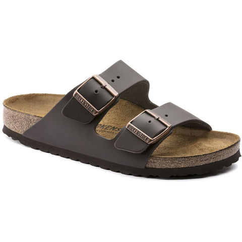 BIRKENSTOCK ARIZONA SMOOTH LEATHER - NARROW - DARK BROWN