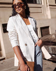 IVY + JACK COOPER LINEN BOYFRIEND SEMI FITTED BLAZER