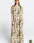 KAREN WALKER GAIA SMOCKED DRESS