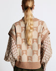 KAREN WALKER MONOGRAM CHUNKY VEST