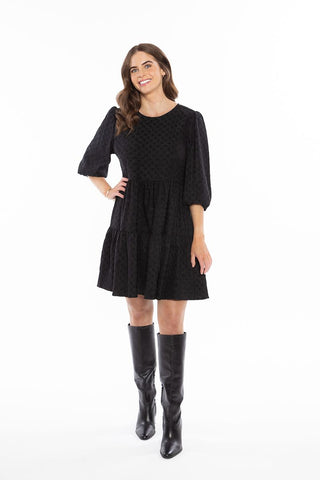 SEEKING LOLA AMY SMOCK DRESS