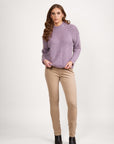 VASSALLI BOBBLE DETAIL SWEATER WITH HIGH NECK