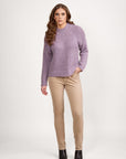 VASSALLI BOBBLE DETAIL SWEATER WITH HIGH NECK