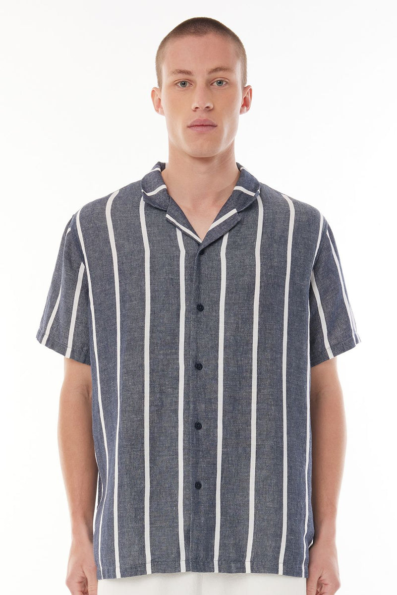 HUFFER LIN-IN STRIPE PARTY SHIRT – Boutique on Main Street