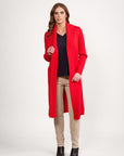 VASSALLI OPEN LONGLINE CARDI WITH POCKETS