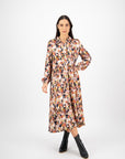 VASSALLI LONG SHIRT DRESS WITH WAIST PANEL